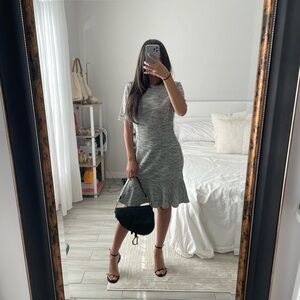 Tweeted Black & White Dress